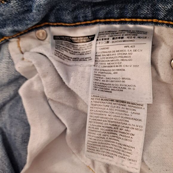 Levis 559 Jeans Mens 42 X 30 Relaxed Straight Leg Medium Wash - Picture 4 of 12